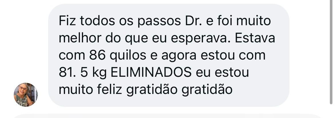 Depoimento 5kg eliminados